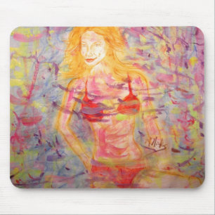 bikini girl mouse mat