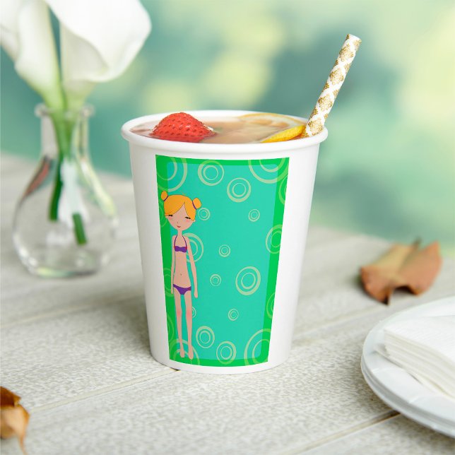 Bikini Girl Paper Cups (Creator Uploaded)