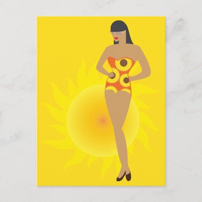 Bikini Girl Postcard (Front)