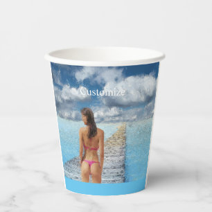 Bikini Girl Thunder_Cove Paper Cups