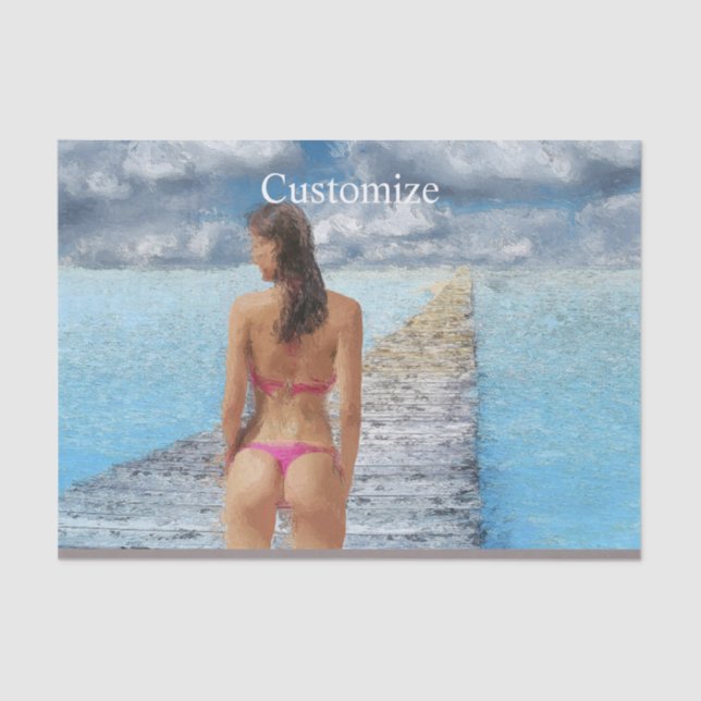 Bikini Girl Thunder_Cove   Tissue Paper (Front)