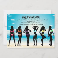 Bikini Girls Invitation
