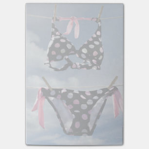 Bikini Hanging On A Clothesline Post-it Notes