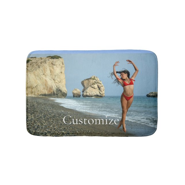 Bikini Model Dancing Thunder_Cove Bath Mat (Front)