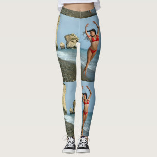 Bikini Model Dancing Thunder_Cove Leggings