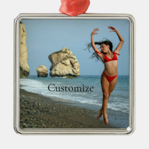 Bikini Model Dancing Thunder_Cove Metal Tree Decoration