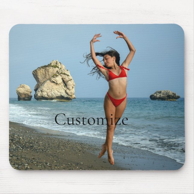 Bikini Model Dancing Thunder_Cove Mouse Mat (Front)