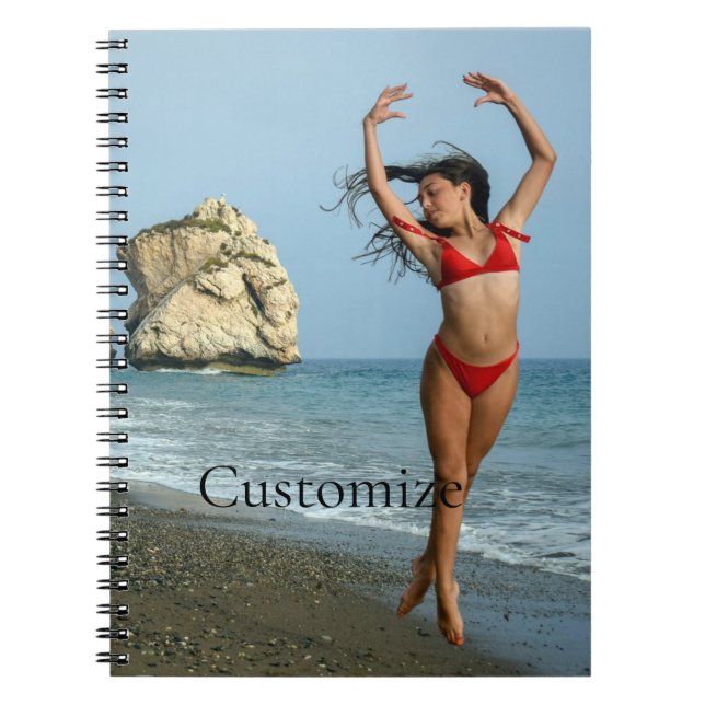 Bikini Model Dancing Thunder_Cove Notebook (Front)
