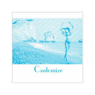 Bikini Model Dancing Thunder_Cove  Self-inking Stamp