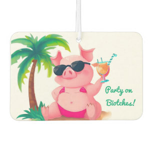 Bikini Pig Car Air Freshener