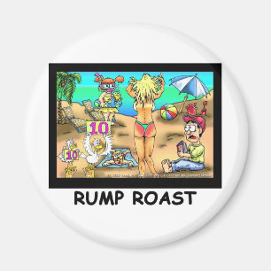Bikini Rump Roast Funny Offbeat Tees & Gifts Magnet
