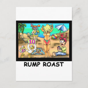 Bikini Rump Roast Funny Offbeat Tees & Gifts Postcard
