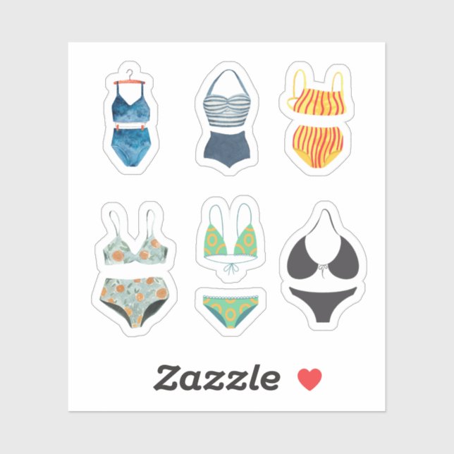 Bikini Stickers (Sheet)