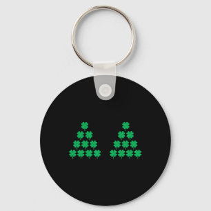 Bikini Style Shamrock Irish S St Patricks Day Funn Key Ring