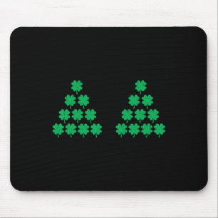 Bikini Style Shamrock Irish S St Patricks Day Funn Mouse Mat