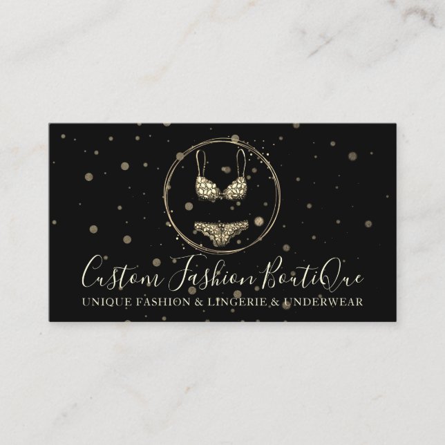 Bikini Swimwear Lingerie Underwears Bra Pants Business Card (Front)