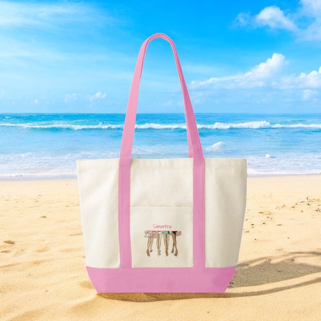 Bikinis and Martinis Chic Fashion Custom Tote Bag (Creator Uploaded)