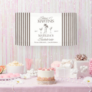 Bikinis and martinis Elegant vintage bachelorette Banner