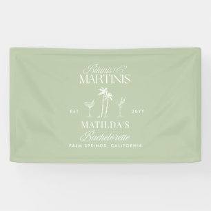 Bikinis and martinis Elegant vintage bachelorette Banner
