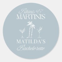 Bikinis and martinis Elegant vintage bachelorette
