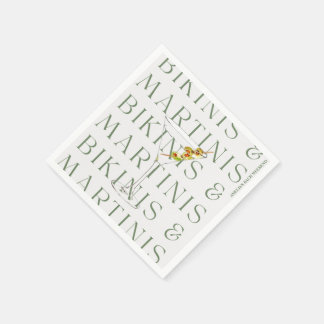 Bikinis and Martinis Napkin