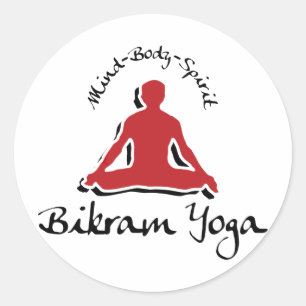 Bikram Yoga Classic Round Sticker
