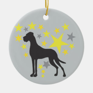Bilateral ornamentation ceramic tree decoration