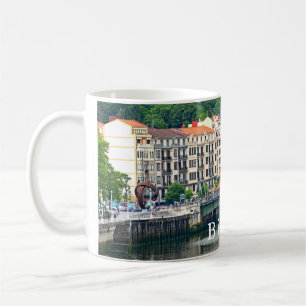 Bilbao. Cityscape with river. Coffee Mug