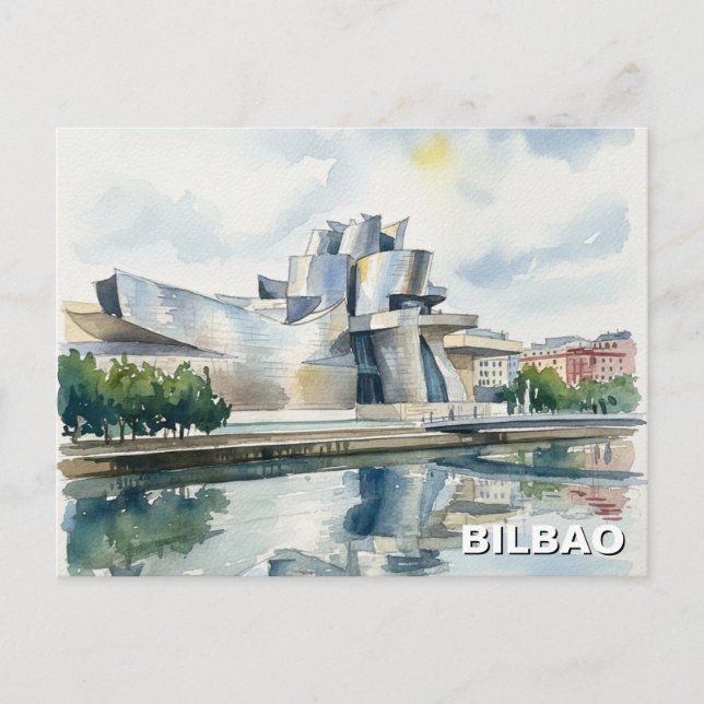 Bilbao Guggenheim Museum Travel Postcard (Front)