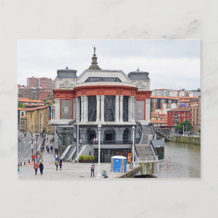 Bilbao. Ribera Market. Mercado de la Ribera. Postcard