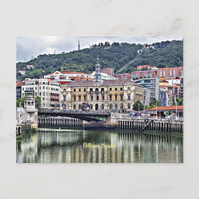 Bilbao, Spain cityscape photograph Postcard (Front)
