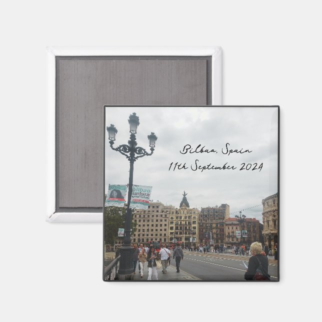 Bilbao, Spain Fridge Magnet (Front/Back)