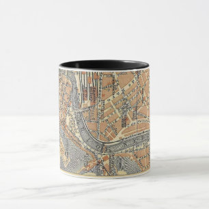 Bilbao Spain Old Map Mug