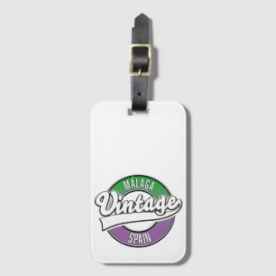 Bilbao spain vintage style logo trucker hat luggage tag