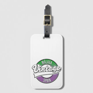 Bilbao spain vintage style logo trucker hat luggage tag