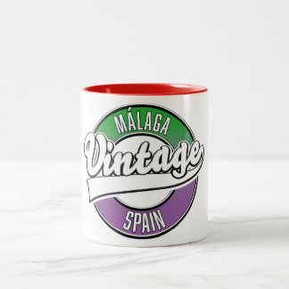 Bilbao spain vintage style logo Two-Tone coffee mug