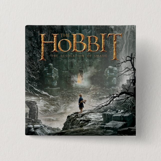 BILBO BAGGINS™ at Erebor 15 Cm Square Badge (Front)