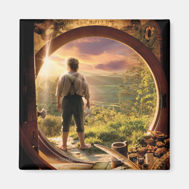 BILBO BAGGINS™ Back in Shire Collage Magnet (Front)