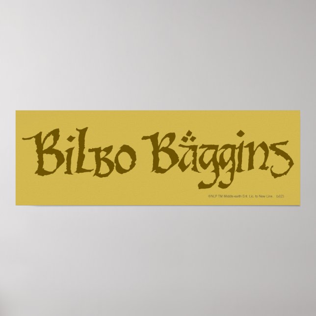 BILBO BAGGINS™ Solid Poster (Front)