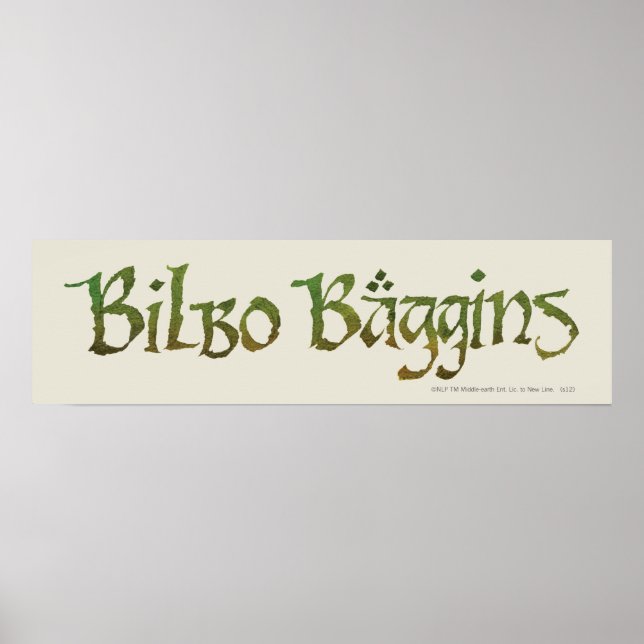 BILBO BAGGINS™ Textured Poster (Front)