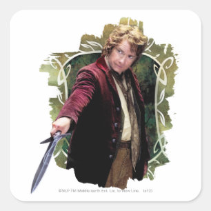 BILBO BAGGINS™ with sword Square Sticker