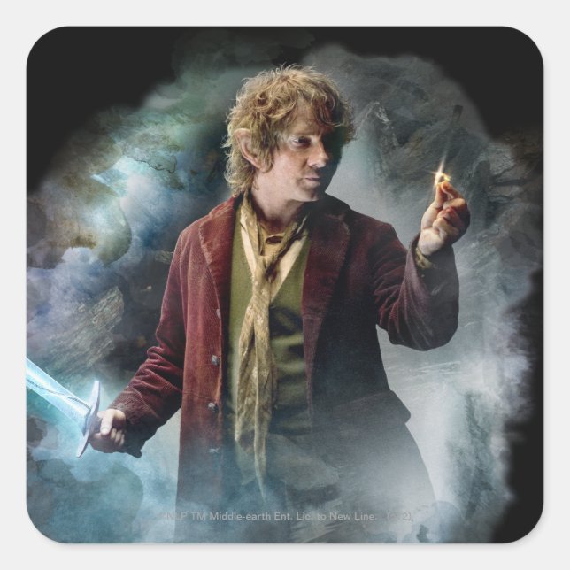 BILBO BAGGINS™ With The Ring Square Sticker (Front)