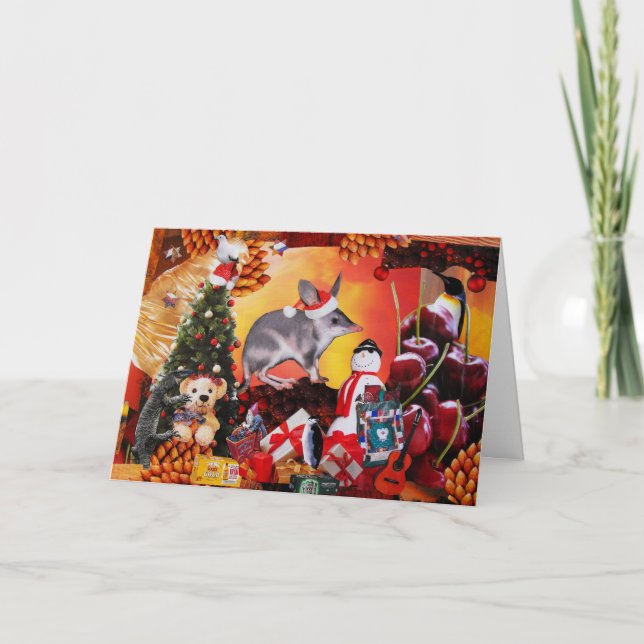 Bilby Christmas Holiday Card (Front)