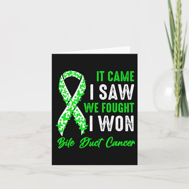 Bile Duct Cancer Awareness 1  Card (Front)