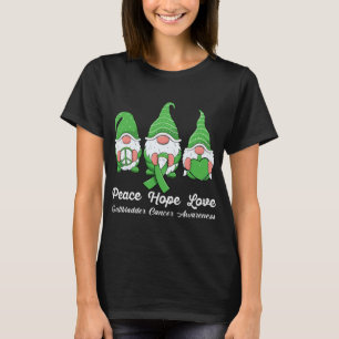 Bile Duct Cancer Awareness Gallbladder cute gnomes T-Shirt