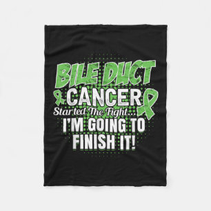 Bile Duct Cancer Awareness Ill Finish This Fight Fleece Blanket
