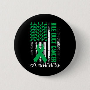 Bile Duct Cancer Awareness Kelly Green Ribbon Us F 6 Cm Round Badge