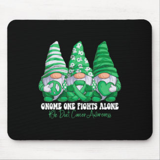 Bile Duct Cancer Awareness Month Green Ribbon Gnom Mouse Mat