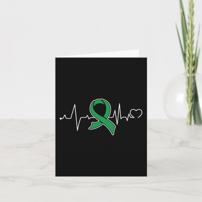 Bile Duct Cancer Awareness Supporter Ribbon  Card (Front)