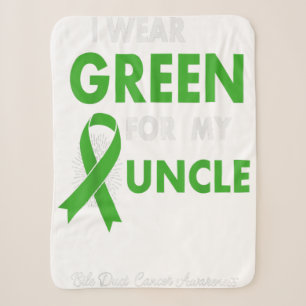 Bile Duct Cancer Awareness Survivor Deign Sherpa Blanket